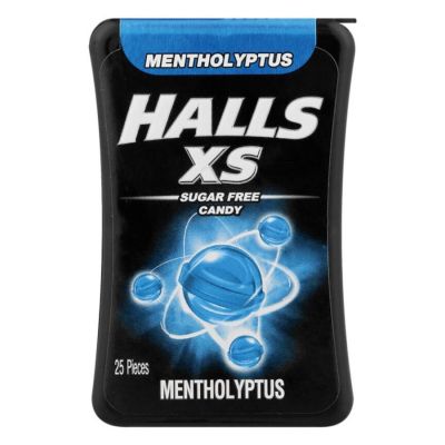Halls XS Mint Sugar Free 12.6g x 12 Jar x 24 Displays