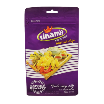 Vacuum Fried Vinamit Mixed Fruit Chips 100g x 40 Bags