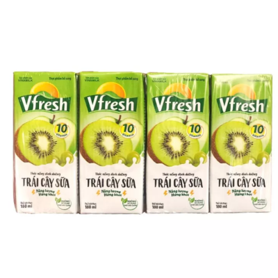 VFresh Milk Mixed Fruit 180ml x 48 Boxes