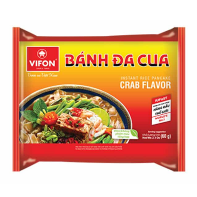 Vifon Instant Rice Pancake Crab Flavour 60g x 30 Bags