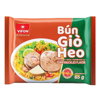 Vifon Instant Rice Vermicelli Porkknuckles Flavour  65g x 30 Bags