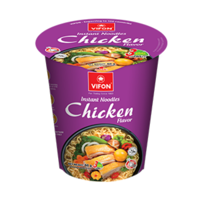 Vifon Ngon Ngon Instant Noodles Chicken Flavour (for export)  60g x 24 Cups