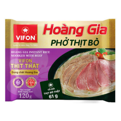Vifon Style Instant Rice Vermicelli With Beef 120g x 18 Bags