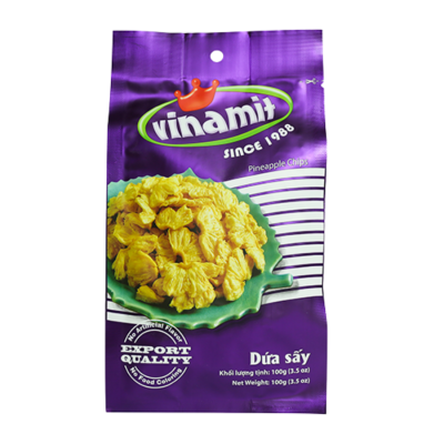 Vinamit Pineapple Fruit Chips 100g x 40 Bags