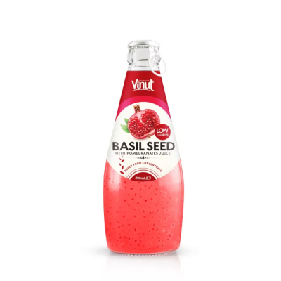 Vinut Basil Seed Drink With Pomegranate Juice 290ml x 24 Bottles
