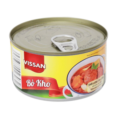 Vissan Beef Cooked  200g x 48 Cans
