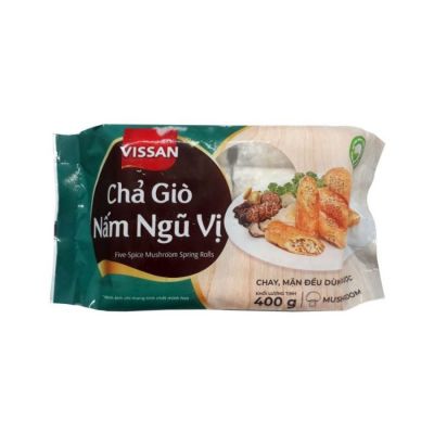 Vissan Spring Rolls with Five Spices Mushrooms 400g x 32 Bags