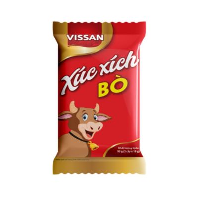 Vissan Sterilized Beef Sausage 18g x 5 pcs x 40 Bags