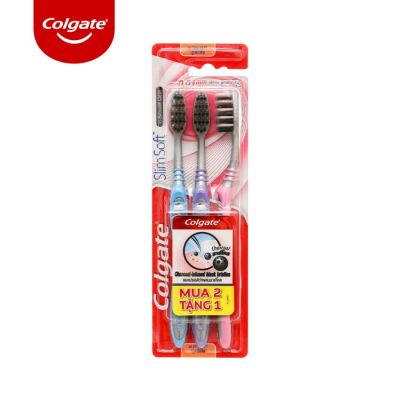 Colgate Slimsoft In Between Charcoal Set 3 Pcs x 24 Packs