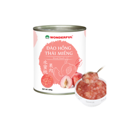 Wonderful Pink Peaches Sliced ​​850 x 12 cans