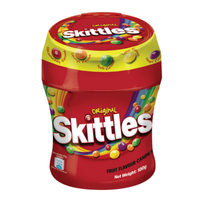 Wrigley Original Candy Skittles Assorted Fruit 100g x 6 Jar x 6 Boxes