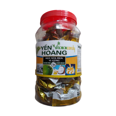 Yen Hoang Crispy Coconut Ginger Candy 500g x 20 Jars