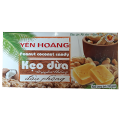 Yen Hoang Peanut Coconut Candy 250g x 50 Boxes
