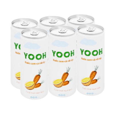 YOOH Orange With Carrot Juice 240ml x 24 cans