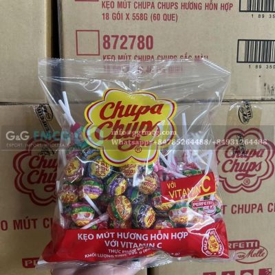 Chupa Chups Lollipops Vitamin C 60pcs 558g x 18 Pouches