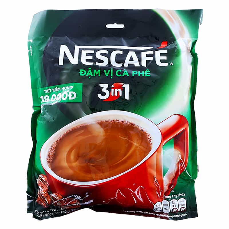 Nescafe 3 in 1 Instant Coffee - Strong Bag 17g x 46 Sticks product