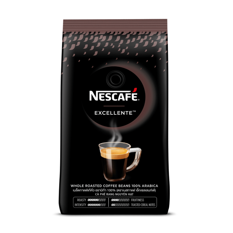 Nescafe Excellente Whole Roasted Coffee Beans 500g x 12 Bags