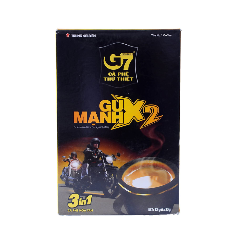 G7 Instant Coffee Strong X2 3in1 25g x 12 Stick x 24 Boxes