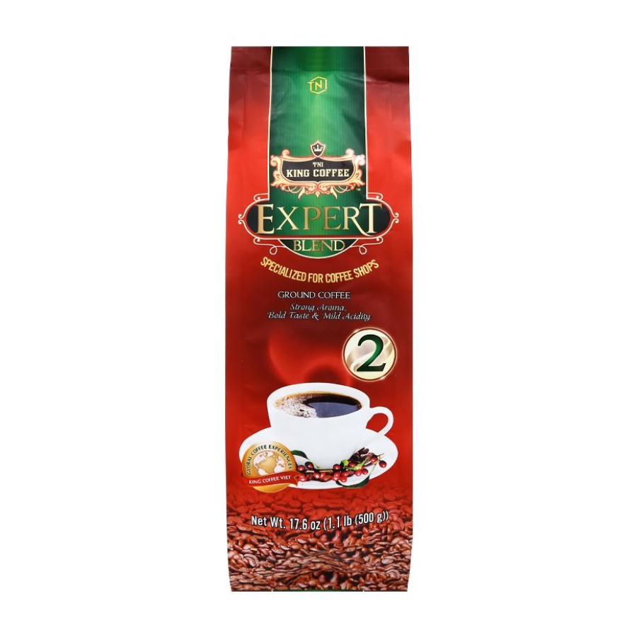 King Coffee Ground Coffee Expert Blend No.2 500g x 40 Bags