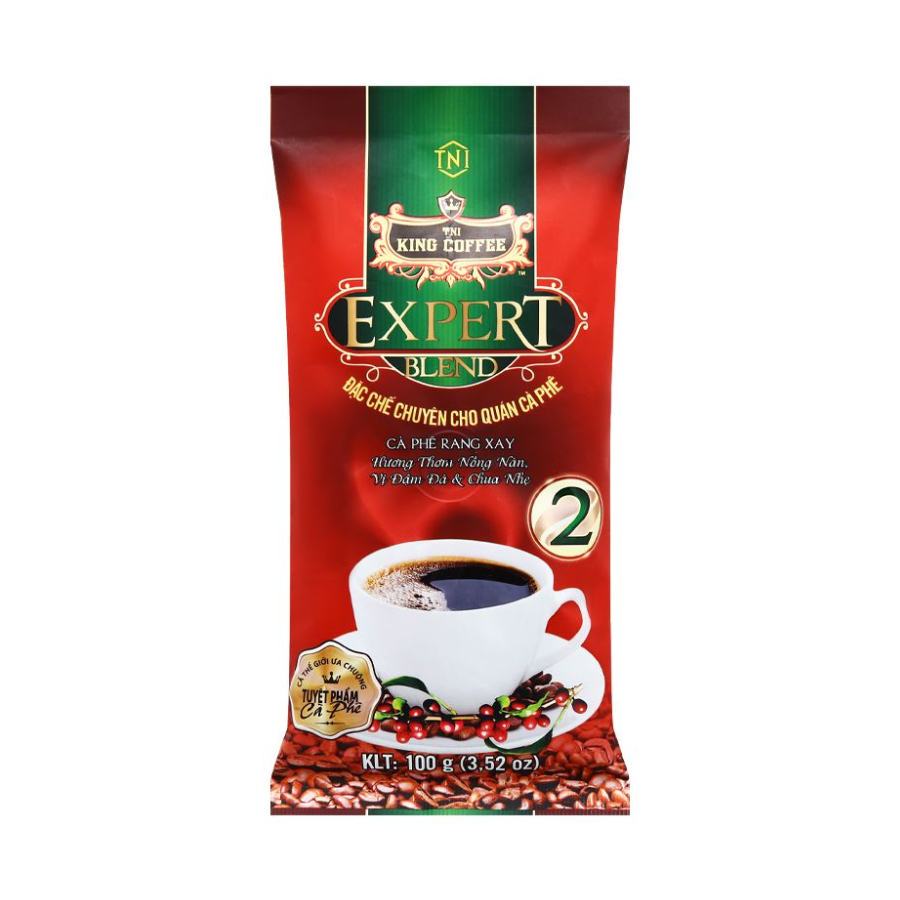 King Coffee Ground Coffee Expert Blend No.2 100g x 200 Bags