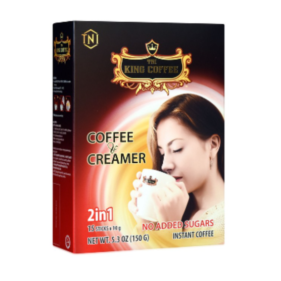 King Coffee 2 in 1 Instant Coffee 2g x 15 Sachets x 24 Boxes