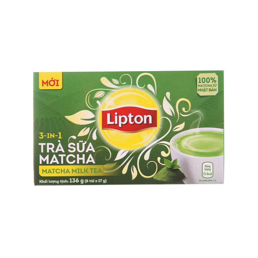 Lipton Matcha Milk Tea 17g x 8 Pcs x 30 Boxes