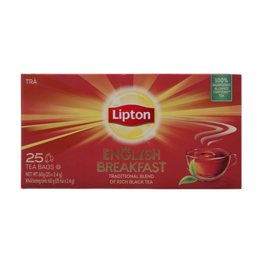 Lipton Tea English Breakfast 2.4g x 25Pcs x 18 Boxes